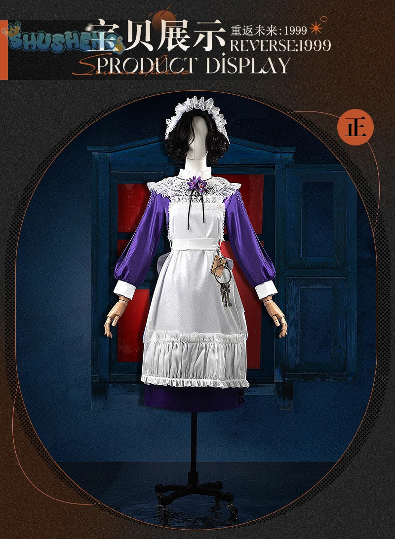 Tuesday Christine game reverse: 1999 cosplay costume sweet sexy dresses and accessories props for men women Halloween party set