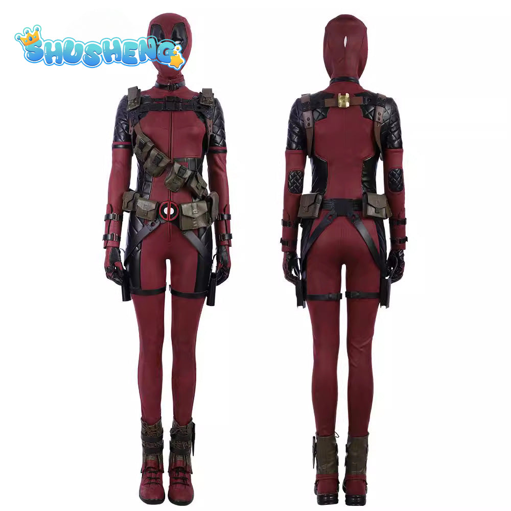 Cosplay Superhero Deadpool Women Jumpsuit Wolverine Printed Halloween Zenti James Howlett Party Bodysuit Cosplay Costume