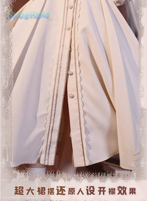 Kasugano so cosplay anime yosuno Sora costume high quality rabbit ear cloak Lolita white dress Halloween uniform in stock