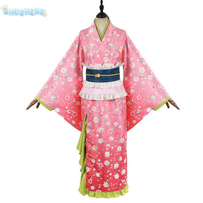 Anime Demon Slayer Kochou Kanae Tokitou Muichirou Kanroji Mitsuri Cosplay Costume Halloween Carnival man Woman Full Set uniform