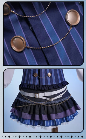 Vtuber Higashi Yukihasu Cosplay Costume Uniform Halloween Carnival Party Christmas Play Role Clothes Clothing for Women