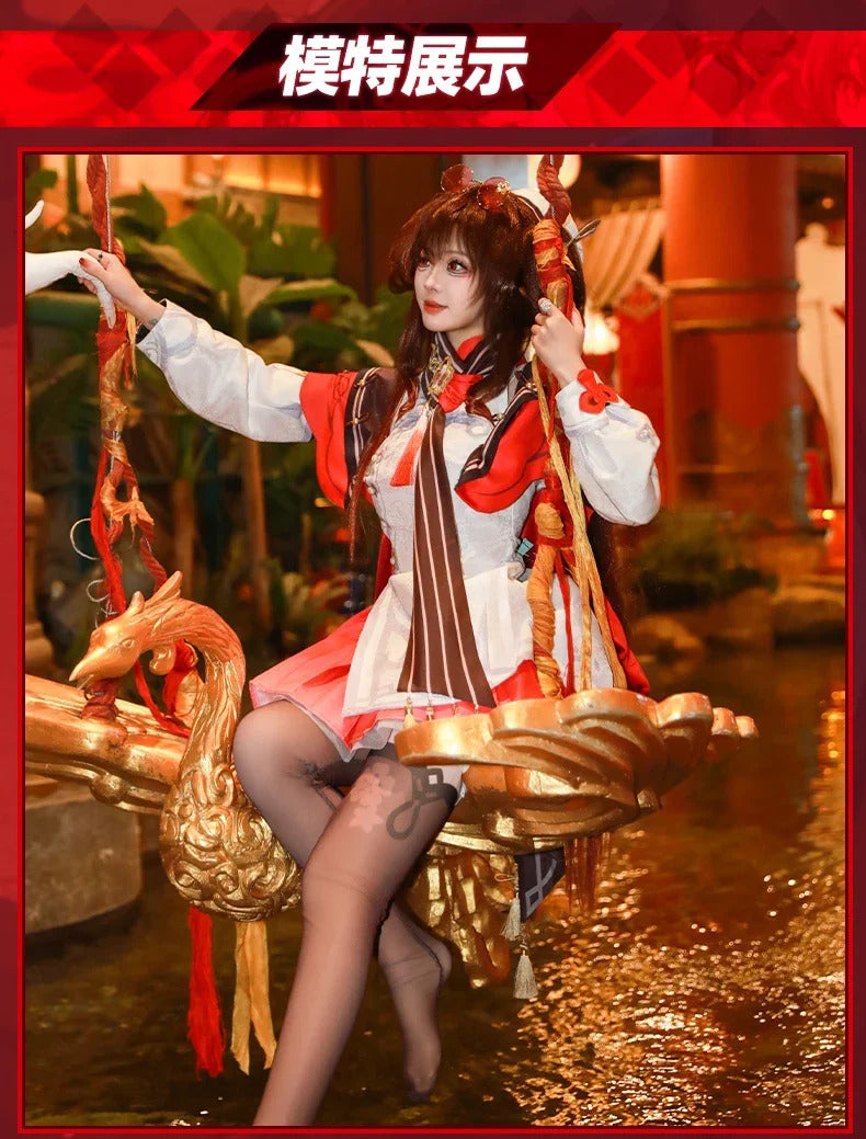 Genshin Impact Hutao Lantern Festival Cosplay Costume Uniform Halloween Carnival Party Christmas Play Role Clothes Clothing