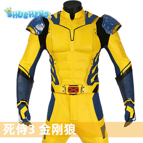 New Movie Wolverine Cosplay Costume Vest Gloves Belt Wolf Steel Claw For Men Custom Made