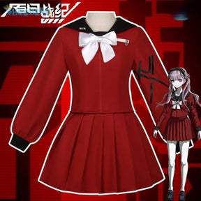 Tsukumo Kako The Hundred Line -Last Defense Academy- Cosplay costume Women Sweet JK Uniform Shirt Skirt Socks Tie Full Set
