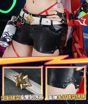 Honkai Star Rail Rappa Cosplay Costume  Uniform Hat Jacket Shorts Galaxy Ranger Props Halloween Party Women Accessory Shusheng