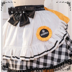 Goddess of Victory: Nikke Modernia Cosplay Marian Costume Sweet maid Lolita dress headband necklace prop Halloween women set