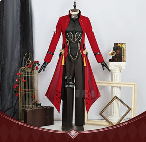 Anime Honkai Star Rail X Fate Stay Night EMIYA Archer Cosplay Costume Wig Top+Pant+Apron Halloween Adult Costumes for Women Men