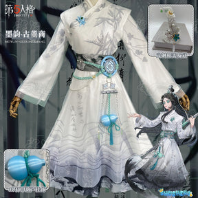 Identity V Qi Shiyi Antiquarian Ink Rhyme Series Women Cosplay Costume Anime Game Roleplay Suits Carnival Holiday Party Uniforms