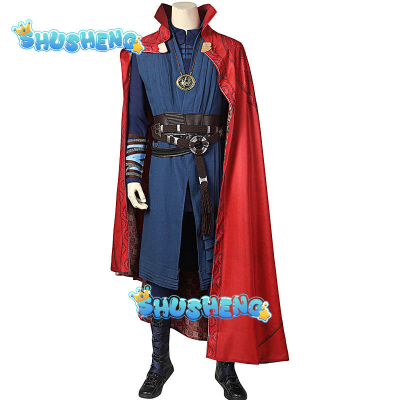 Doctor Strange Cosplay Superhero Strange   Outfits Halloween Carnival Doctor Stephen  Complete men's suit  Large size