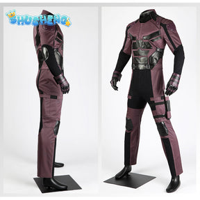 Superhero Daredevil Cosplay Costume Jumpsuit Michael Murdock Soldier Battle Suit With Headgear Full Set