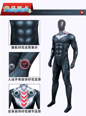 Aquaman Black Manta Cosplay Costume 3D Printed Superhero David Hyde Costume Spandex Suit Halloween Costume Bodysuit for Adult