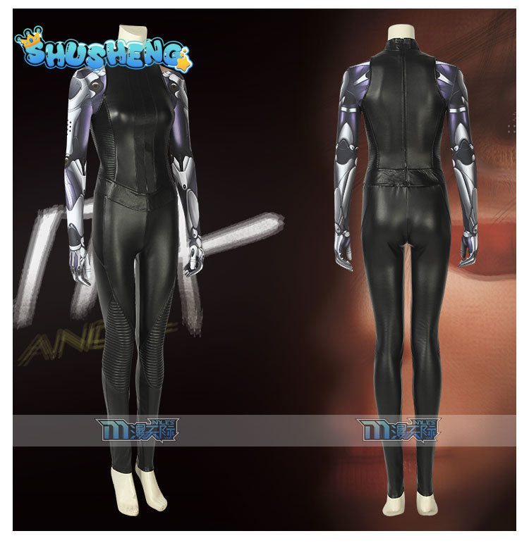 Alita Battle Angel Alita Cosplay Costume 3D Printed Jacket Superhero Cosplay Halloween Suit Leather Vest Pants