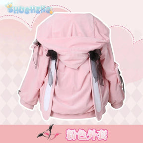 Yumber vtuber makaino ririmu cosplay costumes women cute party suit pink coat dress Halloween carnival uniform custom made