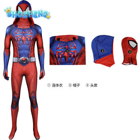 Scarlet Spider Cosplay Costume For Men Jumpsuit Bodysuit Across Fresh Halloween Carnival Party Role Play Suit New