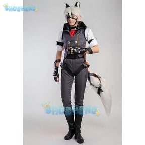 Zenless Zone Zero Von Lycaon Cosplay Costume Wig Game Uniform Tail Rings Victoria Housekeeping New Eridu Halloween for Women Men