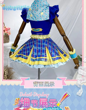 Kiriya Aoi shibuki ran Cosplay Anime Aikatsu！Costume Sweet Cute Lolita Dress  Accessories prop Halloween Party Women's Uniform