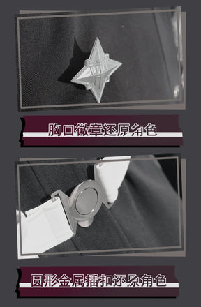Sumino Takumi Cospaly The Hundred Line -Last Defense Academy- Costume Halloween  jacket chest armor pants waist bag prop uniform