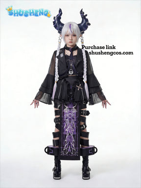 Cosplay Series: Hololive JP2025 -Laplus Darknesss Cosplay sexy dark style Costume full set cos ShushengXS-XXL