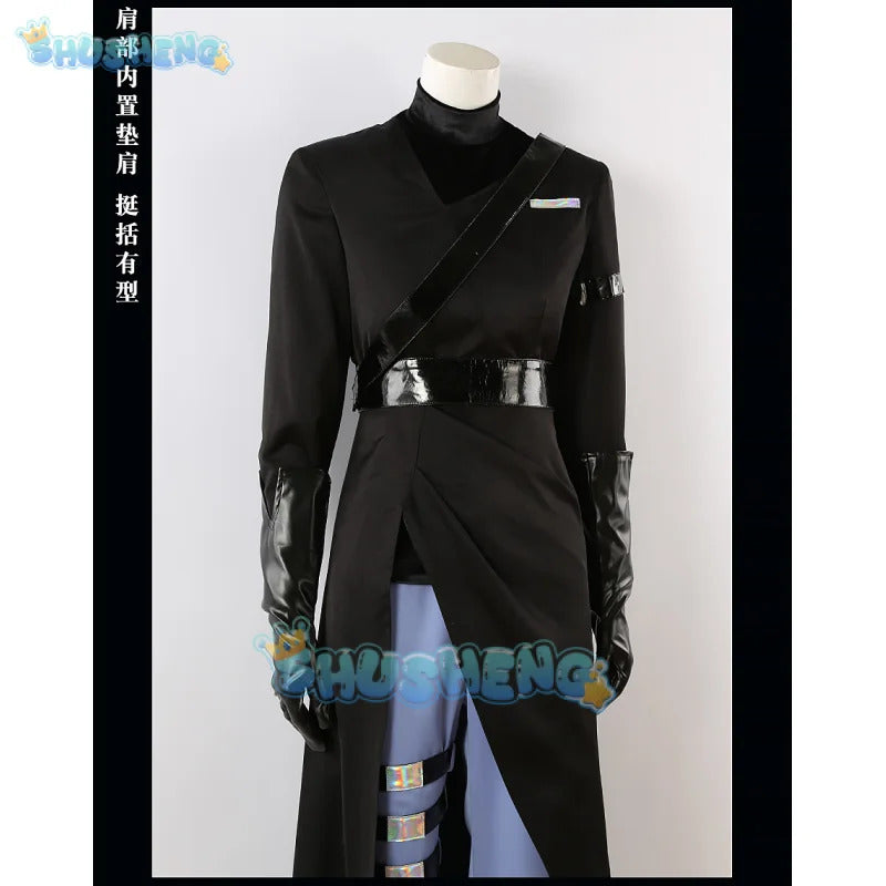 Alien Stage Anime Ivan Cosplay Black Sorrow Cosplay Black Wig Role Playing Party Pants Belt Halloween Carnival Costume Outfit