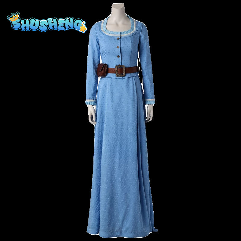 Westworld Dolores Abernathy Cosplay Dress Women Halloween Medival Costume Custom Made Any Size