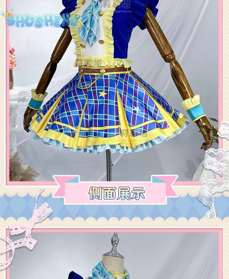Kiriya Aoi shibuki ran Cosplay Anime Aikatsu！Costume Sweet Cute Lolita Dress  Accessories prop Halloween Party Women's Uniform