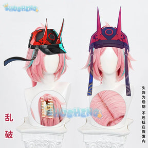 Rappa Cosplay Wig Game Honkai: Star Rail Synthetic pink Hair Heat Resistant Halloween Role Play Party