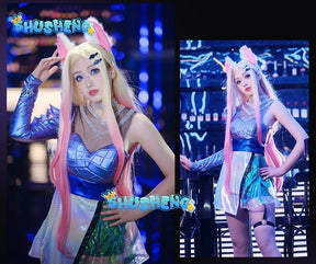 Game LOL  Ahri cosplay sexy  dress Halloween party female cosplay dress