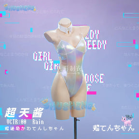 Game NEEDY GIRL STREAMER OVERDOSE KAngel/Ame-Chan Cosplay Costume Rabbit Girl Outfit Halloween Carnival Party Clothing