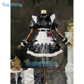 Zenless Zone Zero Ellen Joe Cosplay Costume Wig Maid Dress Uniform Necklace Victoria Housekeeping Halloween Party for Women Prop