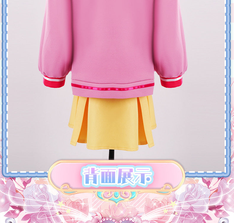 Shusheng-R Anime Pripara Manaka Laala Childhood Cchool Uniform Cosplay Costume S-XXL