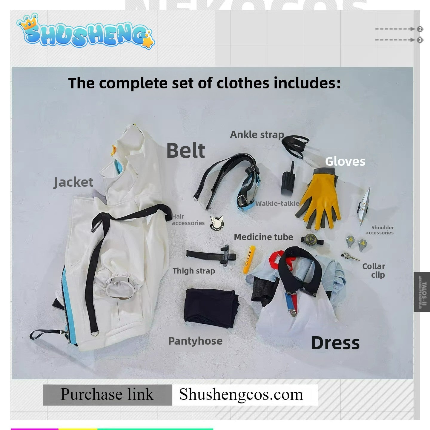 Game Cosplay Series: -Perlica Cosplay Sweet Costume full set KKcos Brand new upgraded version high quality