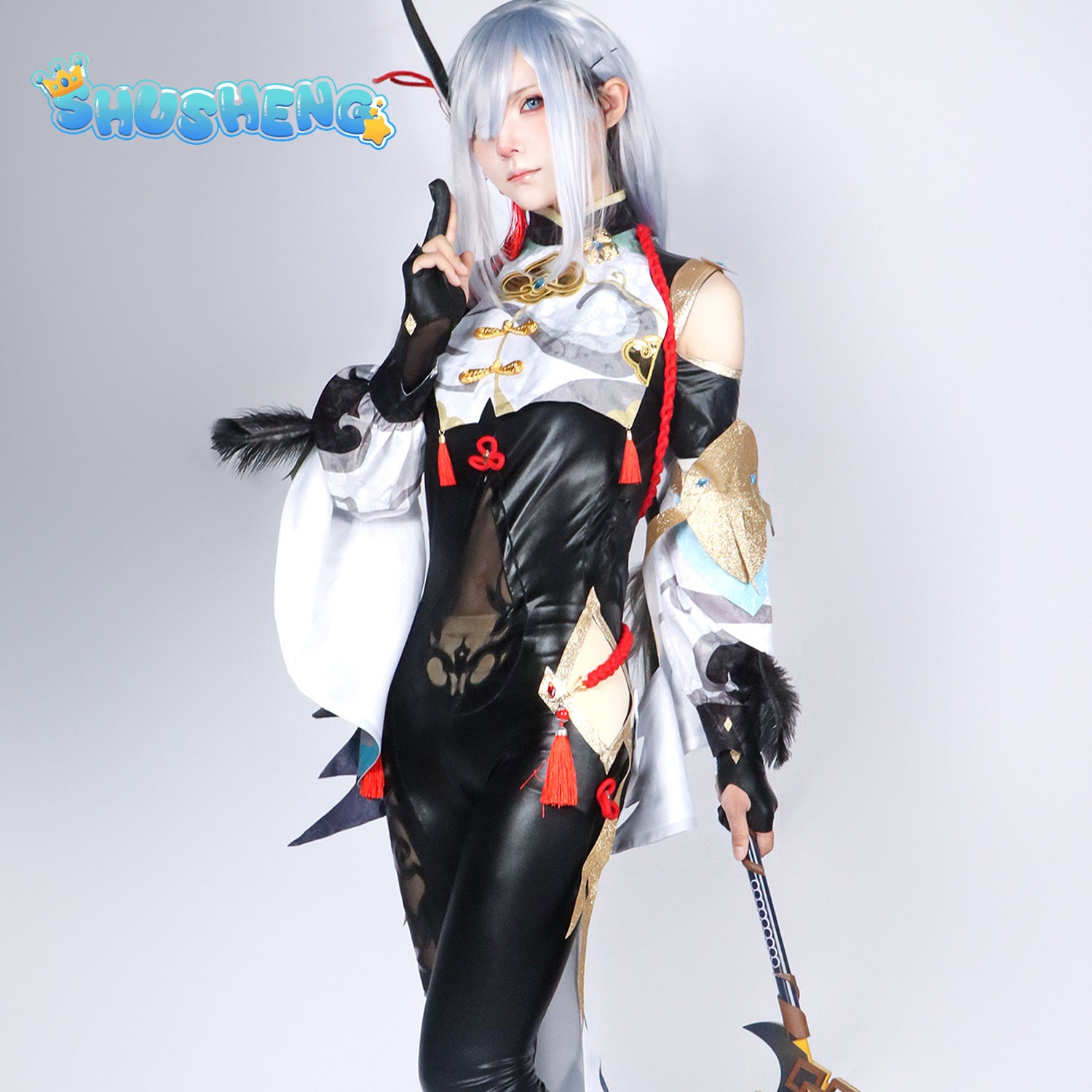 Shenhe Cosplay Costume Shen he Genshin Impact Lantern Rite Anime Halloween Costumes Women Outfit