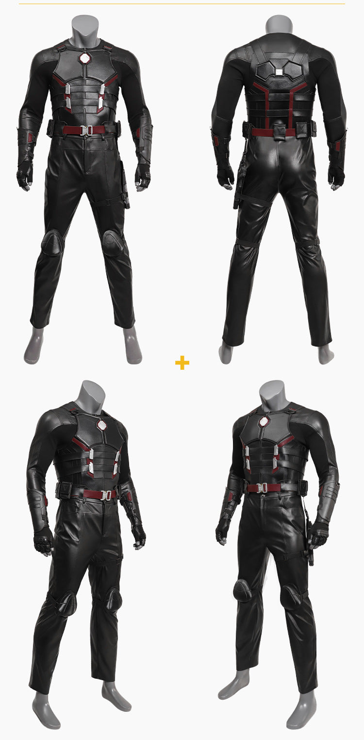 Adult Men Blade Cosplay Costume Black Outfits Gloves Jacket Pants Disguise Movie Death Cosplay Pool Halloween Carnival Suit