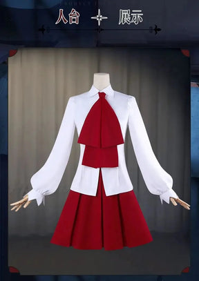 Game Identity Ⅴ linkage IB Cosplay Reporter Alice Delos ivu Costume Shirt skirt tie socks Halloween party sweet JK uniform set