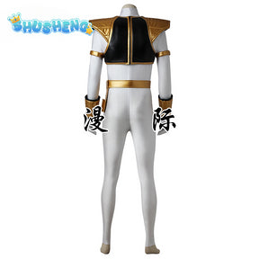 Mighty Morphin Power Rangers Tommy Cosplay  Costume Accessories Armor Belt Gloves and Boots Halloween party costume set