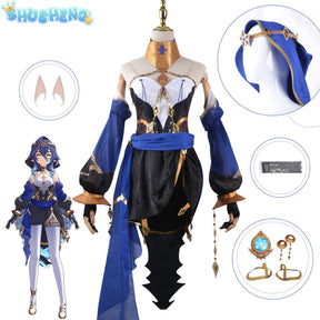 Genshin Impact Layla Cosplay Shoes Anime Chinese Style Halloween Role playing props for Game