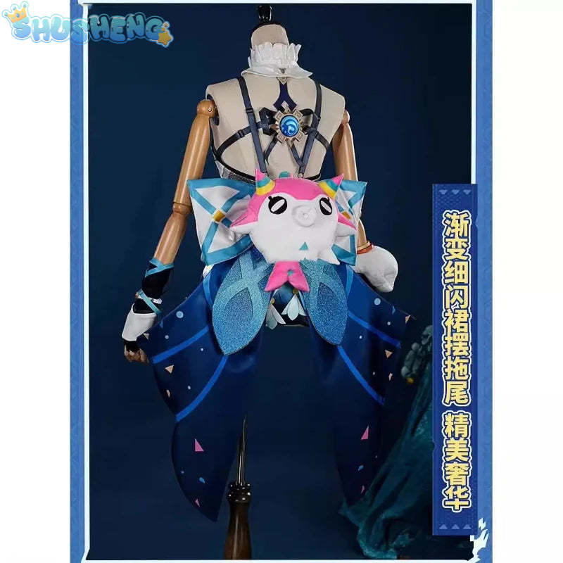 Genshin Impact Mualani Game Suit Cute And Lovely Uniform Cosplay Costume Halloween Party Role Play Outfit Women