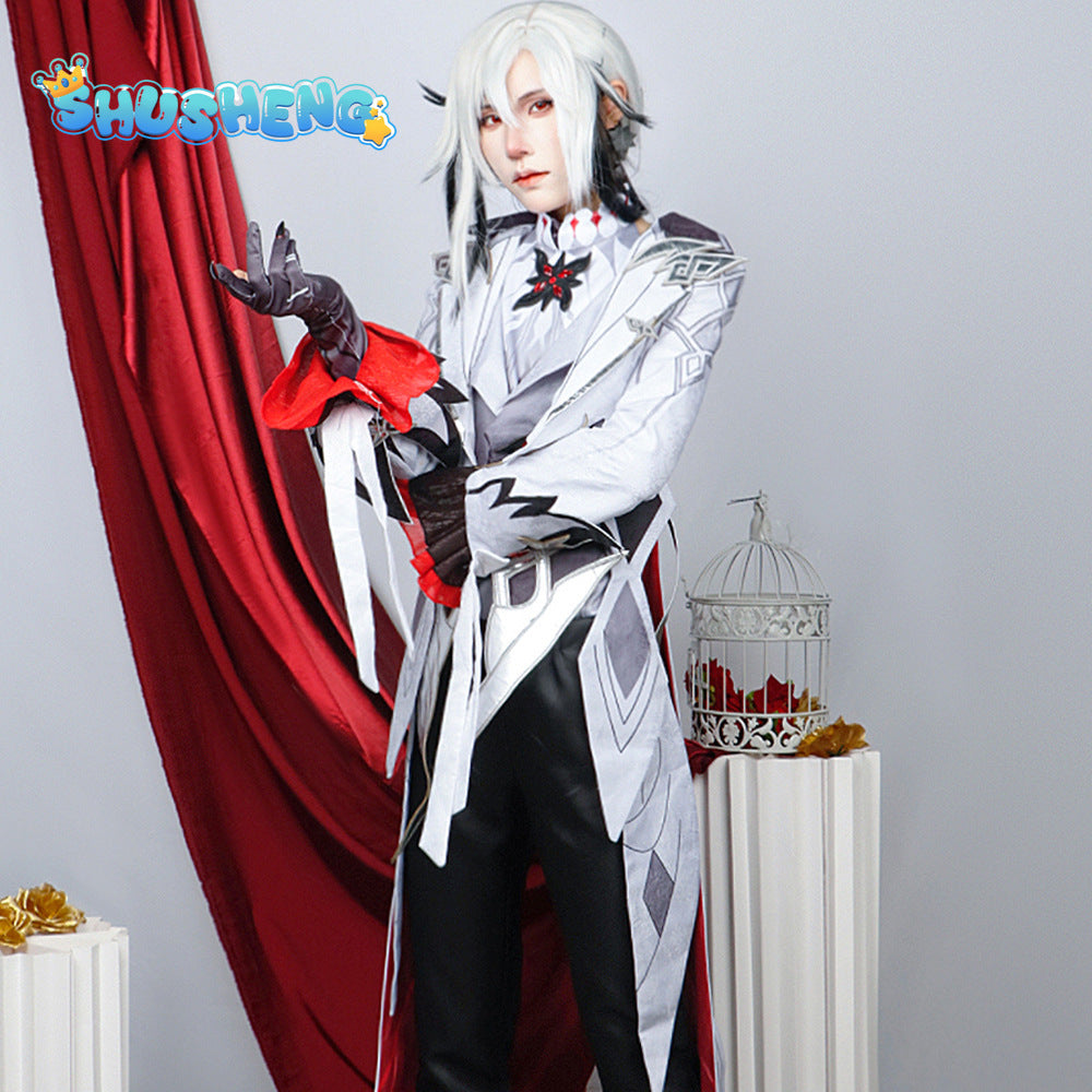 Shusheng Genshin Impact Peruere Arlecchino Cosplay Costume Game Party Uniform Hallowen Play Role Clothes