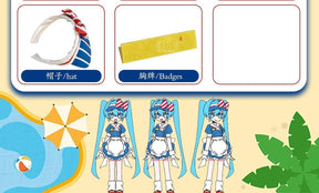 Hatsune Miku Cosplay Costume Anime Mesmerizer Uniform Women Striped Maid Dress Suit Halloween Christmas Carnival Party Dress