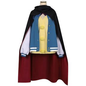 Anime dan da Dan Ayase Seiko cosplay costume coat, dress, cloak, glasses, earrings, uniform Halloween Party woman complete set