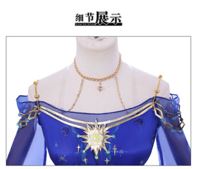 Game Identity V Cosplay Ada Mesmer Costume Purple Dress Elegant Clothes Psychologist Role Play Outfit Full Set for Women