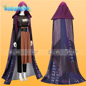 The Acolyte Mae Cosplay Costume Adult Women Dress Cloak Robe Outfits Mae Battle Suit Halloween Carnival Party Roleplay Costume