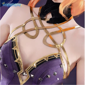 Shusheng-R Game Reverse:1999 Cosplay Druvis III Costume Halloween Carnival New Dress Gloves Props Wig Accessories Set Sexy Women's Uniform