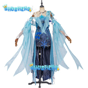 Naraka Bladepoint Zai Cosplay Costume for Women Game Anim Elegant Dress Outfit Halloween Winter God Xuanming Role Play Outfit