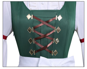 New Frieren Beyond Journey's End Stark Collaboration Cosplay Costume Wigs Dress Apron Full Set Halloween Anime Daily Outfit