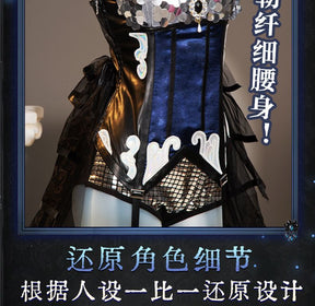 Game Identity Ⅴ Margaretha Zelle Cosplay Costume Uniform Halloween Party for Women Men Carnival Props