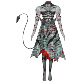 New Alice Cosplay Game Alice: Madness Returns Costume Dark Night Devil Tail Dress Gloves Pants Sexy Set Party Carnival Uniform