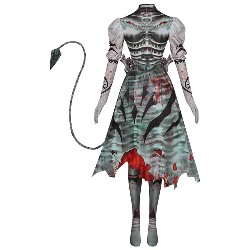 New Alice Cosplay Game Alice: Madness Returns Costume Dark Night Devil Tail Dress Gloves Pants Sexy Set Party Carnival Uniform