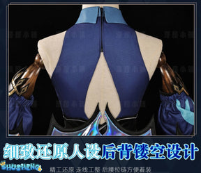 Honkai Star Rail Cerydra Cosplay Costume Wig Dress Cerydra Uniform Amphoreus Scepter Crown Props Halloween For Girls Carnival