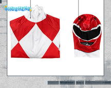 Kyoryu Sentai Zyuranger Geki Cosplay Rangers Costume Battle Armor Jumpsuit Red Tyranno Soldier Jumpsuit set